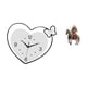 thumbnail image 5 of Reloj de pared acrílico con forma de corazón, adorno de caballero, diseño creativo, movimiento silencioso, arte, regalo impermeable, centro de mesa, d, 5 of 8
