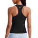 thumbnail image 1 of Musculosa CRZ YOGA sin costuras con espalda nadadora negra talla pequeña, 1 of 5