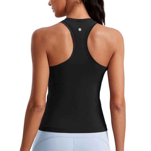 Musculosa CRZ YOGA Sin Costuras con Espalda Deportiva Negra XL