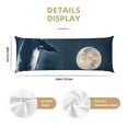 thumbnail image 3 of Body Pillow Cover, Wolf Howling Full Moon Body Pillow Cases with Zipper Soft Breathable Smooth Skin Friendly Long Pillow Case 20x60 inches, 1Pcs, 3 of 7