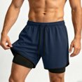 thumbnail image 5 of RFQWOVSR Mens Shorts 2 In 1 Running Athletic Shorts Loose Fit 5 Inch Breathable Outdoor Casual Summer Shorts XS, 5 of 6