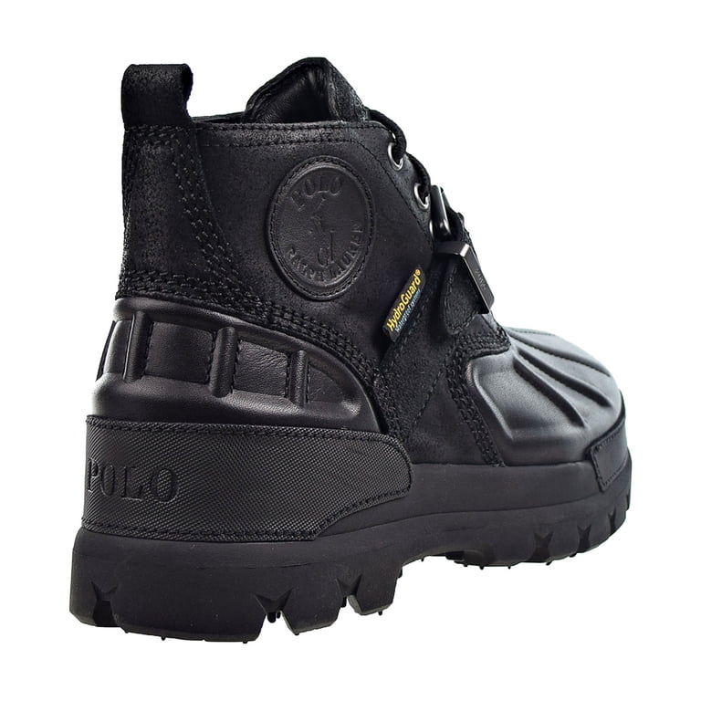 Polo Ralph Lauren Men\'s Oslo Tumbled Leather Chelsea Boots, Black, Size 11.5D Polo Ralph Lauren Oslo Low Men main image 2
