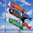 thumbnail image 3 of Japanese Carp Flag Windsock Outdoor Wind Direction Guide Flag Weathercock Windbag Kite Festivals Decor 40/70/95cm Weathervane S2 95cm, 3 of 6