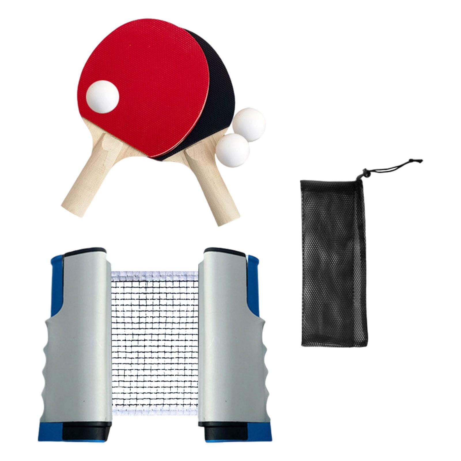 GARENDE Pong Paddles Set Accessories Retractable Net for Home Gym Sports Travel Grey