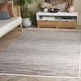 thumbnail image 2 of SAFAVIEH Mila Anselmo Geometric Striped Polyester Area Rug, Beige/Gray, 6'7" x 6'7" Square, 2 of 8
