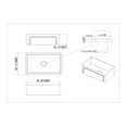thumbnail image 7 of Olde London Farmhouse Fireclay 24" Kitchen Sink with Grid and Strainer in White, 7 of 7