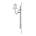 thumbnail image 4 of CC Home Furnishings Floral Wooden Wall Lamp - 55" - White, 4 of 5
