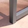 thumbnail image 3 of Noble House Modesta Outdoor Rust-Proof Aluminum Lounge & Table (Set of 2 Lounge), 3 of 43