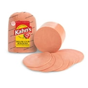Kahn's Deli Fresh Deluxe Club Bologna Made with Turkey, Pork, Beef, Deli Sliced