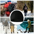 thumbnail image 5 of Gorro holgado de punto - Gorro cálido Gorros de invierno Sombreros para clima frío con forro para correr, 5 of 5
