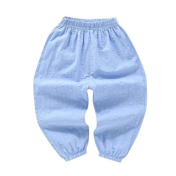 Odeerbi 2-10 Años Niños Niñas Pantalones de Chándal de Algodón Workout Athletic Sports Jogger Pantalones Color Sólido Elástico Cintura Tobillo Joggers
