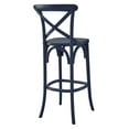 thumbnail image 3 of Modway Gear 43.5" Modern Style Elm Wood Bar Stool in Midnight Blue Finish, 3 of 8