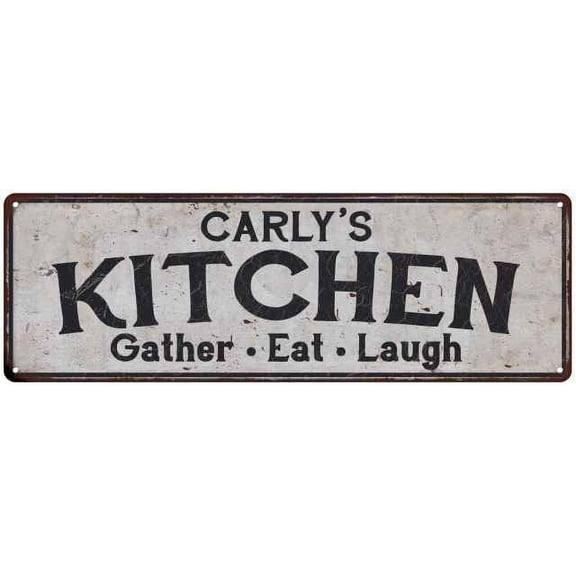 CARLY's Kitchen Gift Rustic Chic Decor Gift 6x18 Sign 206180051145
