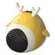 thumbnail image 1 of Calentador de escritorio de 500 W, aire caliente, ventilador de bajo ruido para sala de oficina (UE), amarillo, 1 of 3
