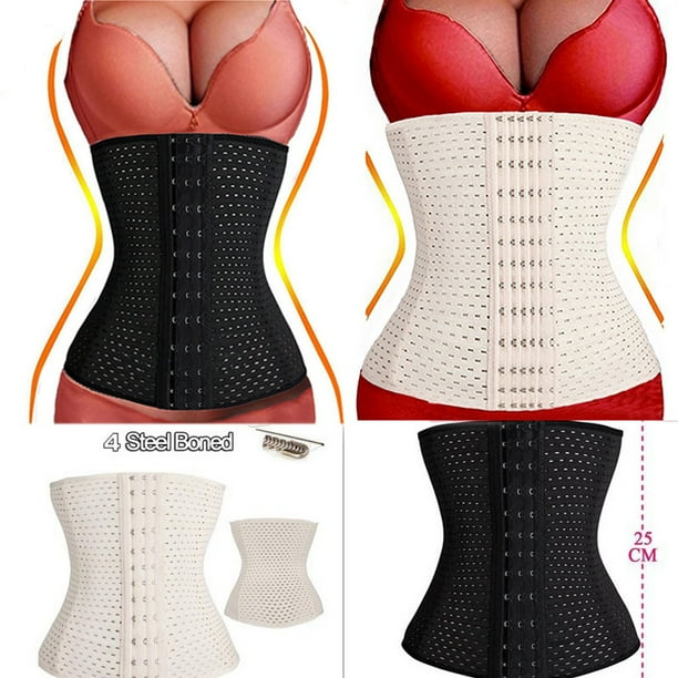 Slimbelle Slimbelle Waist Trainer Corset Breathable Invisible Waist Shaper Training Waist Cincher Women Tummy Control Walmart Com Walmart Com