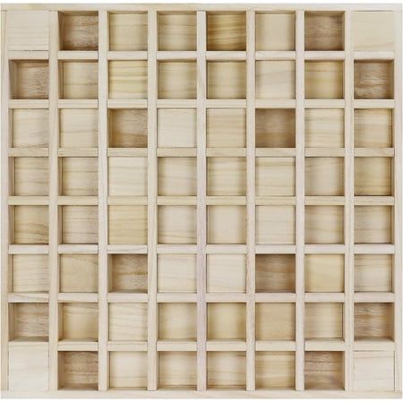 Wood Sound Diffuser - 24 X 24 X 2.8 Inches Thick Acoustic Diffusion Panels Add Listening Room Musical Liveliness, Quadratic Residue Diffusor for Wall and Ceiling Acoustical Treatment (2D)