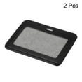 thumbnail image 3 of Uxcell 4"x3" Horizontal Badge Holders Clear ID Window with 1 Card Slot, Black 2Pack, 3 of 5