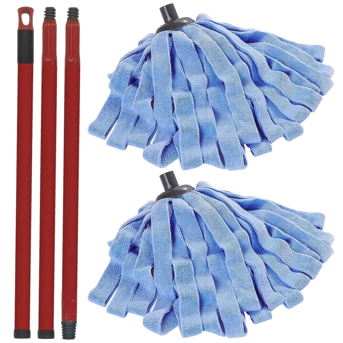 Home Times Spin Mop Set with 2 Microfiber Refills photo 1