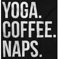 thumbnail image 2 of Yoga Coffee Naps Meditation Fitness Women Plus Size Long Sleeve Graphic Tee Brisco Brands 2X, 2 of 5