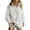 Light Grey, variant on SHEWIN Sweatshirt for Women Oversized Casual Long Sleeve Quarter Button Henley Neck Pullover Tops Fall Winter Fleece Lining Outfits Clothes