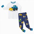 thumbnail image 5 of NOLDARES Toddler Boys Girls Pajama Set 2-Piece Long Sleeve Tee and Pants Kids Fall Clothes Sleepwear Pj Set 6-12 Months 12-24 Months 2t 3t 4t 5t 6t 7t 8t 9t Children,White,8-9 Y, 5 of 5