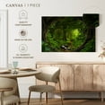 thumbnail image 4 of Elephant Stock Southeast Asian Tropical Jungle Wall Art - Horizontal Canvas Wall Art - Living Room Wall Decor - Nature Canvas - Green And Gray Decor - 48" x 32", 4 of 4