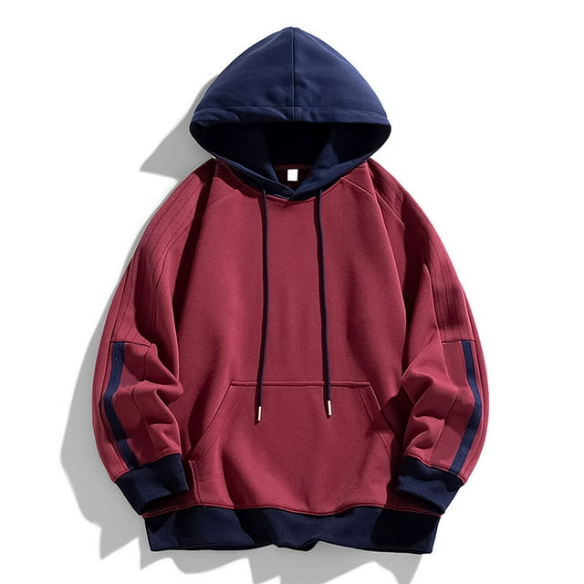WILLBEST Sudadera con Capucha De Manga Larga De Otoño para Hombre con Bolsillos, Ropa Deportiva Holgada con Capucha, Sudadera con Capucha para Jóvenes XXXGrande