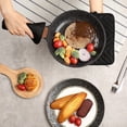 thumbnail image 6 of HOMEIORA Pot Holders and Oven Mitts 7" x 9" Heat Resistant Cotton Pocket Pot Holder Set Feature of Non Slip Kitchen Hot Pad Oven Mitts, 4 - Pack (Black), 6 of 7