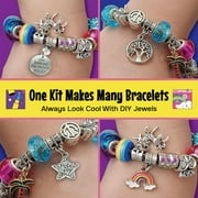 5-Minute Crafts Bracelet Making Kit Colorful Beads Charms Pendants Arts and Crafts Kids 6+ Non Toxic