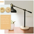 thumbnail image 4 of SHISUYAN DIY Round Wooden Lamp Base for Table Lamp Khaki Color Premium Wood Craft Display Stand 2 Pieces, 4 of 8