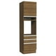 thumbnail image 1 of Mueble de Cocina Para Horno Madesa Glamy 60 cm 1 Puerta y 3 Cajones Marrón, 1 of 5