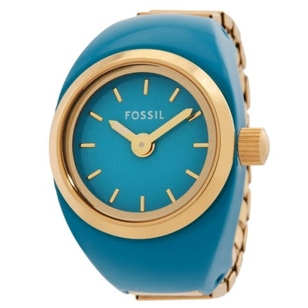 Fossil Watch Ring Quartz Blue Dial Ladies Watch ES5415