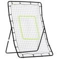 thumbnail image 1 of Soozier 4x5.7ft Baseball Rebounder Net - Black Steel Frame, Pitching & Fielding Trainer for Sports Practice, Portable & Weather-Resistant Training Aid, 1 of 7