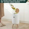thumbnail image 3 of Garbage Can with Motion Sensor Lid Large Capacity Hands-Free Operation Bathroom Automatic Smart Trash Can Wastebasket, 3 of 8