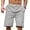 07-Light Gray, variant on Iceglad Men's Linen Casual Classic Fit Short Drawstring Summer Beach Shorts