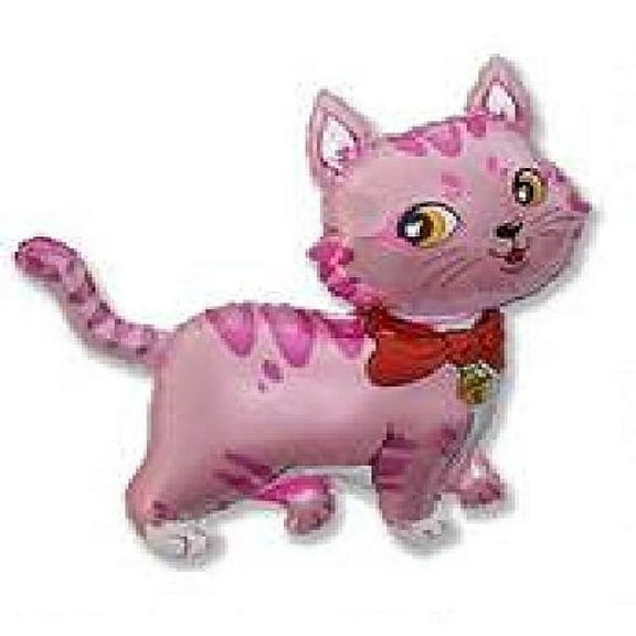 Dalvaydelights Pink Cat Kitty Kitten Sweet 41 Birthday Party Mylar Foil Decoration Balloon