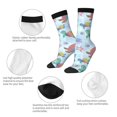 thumbnail image 4 of Balery Colorful Sea Turtle Pattern Crew Socks Unisex– Soft & Breathable Socks for Men & Women, One-Size Fits Most (US 5-11), Comfortable & Durable for Daily Wear, 4 of 6