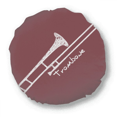 thumbnail image 1 of music classical instrument tromb Round Throw Pillow Home Decoration Cushion, 1 of 3