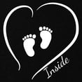 thumbnail image 2 of CafePress - Baby Feet Inside Black Maternity T Shirt - Maternity Dark T-Shirt, 2 of 3