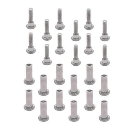

Jacknob JN60729 0.75 in. 6 Lobe Screw Pack for Material 10-24 Thread Stainless Steel