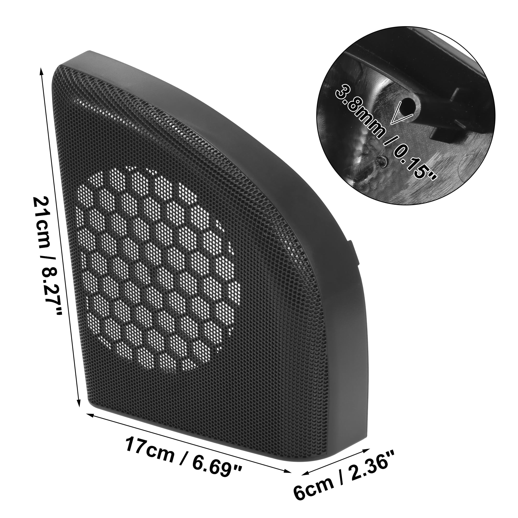 Unique Bargains Speaker Cover Trim for Mercedes-Benz CLC-Class 2008-2011 Black