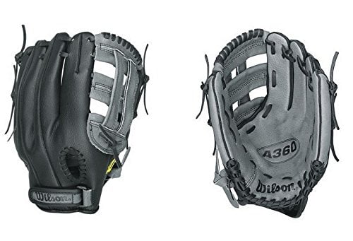 grey baseball glove