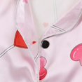 thumbnail image 4 of Toddler Satin Pajamas For Girl Love Button Down Solid Tops T Shirt Set Toddler Nightgown Pj For Girls 12-18 Months Cute&nbsp;Boy Girl&nbsp;Clothing, 4 of 7