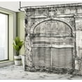 thumbnail image 5 of Ambesonne Rustic Shower Curtain, Historic Old Store Front, 69"Wx75"L, Grey, 5 of 5