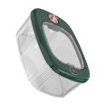 thumbnail image 1 of ZheElen ABS Restaurant Moisture-proof Rice Bucket Transparent Visible Time Keeping Timed Fresh Rice Bucket green 5kg, 1 of 6