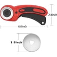 thumbnail image 4 of Rotary Cutter with 1.8inch Blades, Ergonomic Rotary Cutter with Safety Lock for Fabric, Leather, Sewing, Blanket, Fabric Cutter Wheel Perfect for Left & Right Hand, 4 of 7