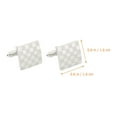 thumbnail image 2 of ADDHAT 1Par Cufflinks Para Camisas De Negocios Y Con Cuadrado En Color, 2 of 7