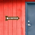 thumbnail image 3 of Arrow Shape Coffee Left 12x4" Wall or Door Sign | Funny Home Decor | Shop Décor, 3 of 7