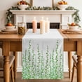thumbnail image 2 of Table Runner 70 Inches Long for Kitchen Dining, Green Polka Dots Dresser Scarf Farmhouse, Dining Table Decorations for Wedding/Parties, Watercolor Abstract Art 13 x 70 In, 2 of 8