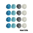 thumbnail image 3 of 16 Pieces Wicker Rattan Balls Decorative Orbs Vase Fillers, 4 Colors Rattan Wicker Balls Vase Fillers for Craft, Party, Valentine's Day, Wedding Table Decoration, Aromatherapy Accessories, 1.6 Inch, 3 of 6
